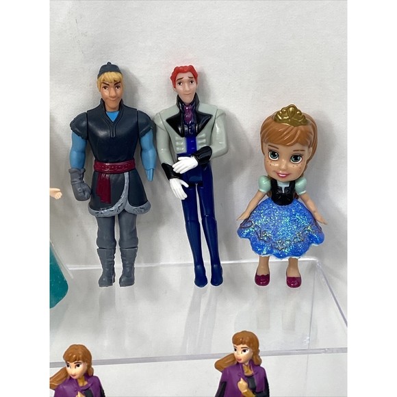 Disney Frozen Figure Lot Magiclip Elsa Ana Han Kristoff Mashem Cake Toppers - Picture 3 of 8